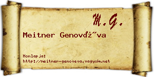 Meitner Genovéva névjegykártya